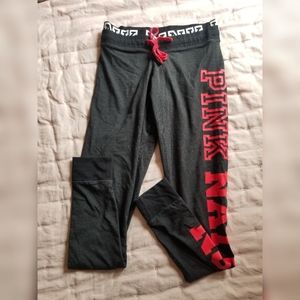 VS PINK Yoga Logo Campus Leggings  Size Small